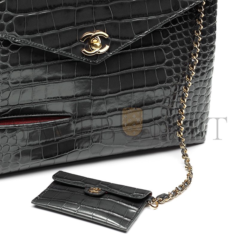 CHANEL MAXI FLAP BAG WITH TOP HANDLE AS6309 (31*24*9cm)